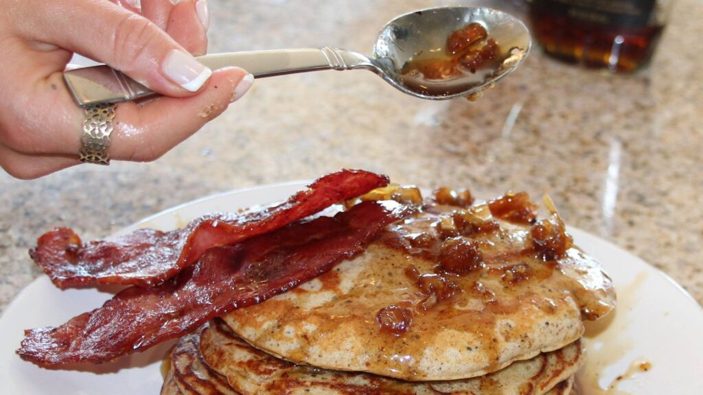 Bacon & Date Protein Pancakes