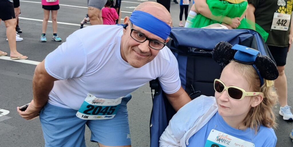 Florida Man Pushes Daughter In Stroller While Training for Marathon