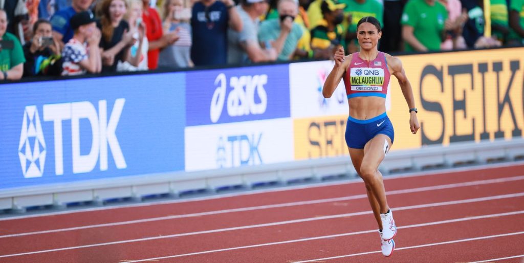 Sydney McLaughlin-Levrone and Athing Mu Sydney McLaughlin-Levrone and Athing Mu