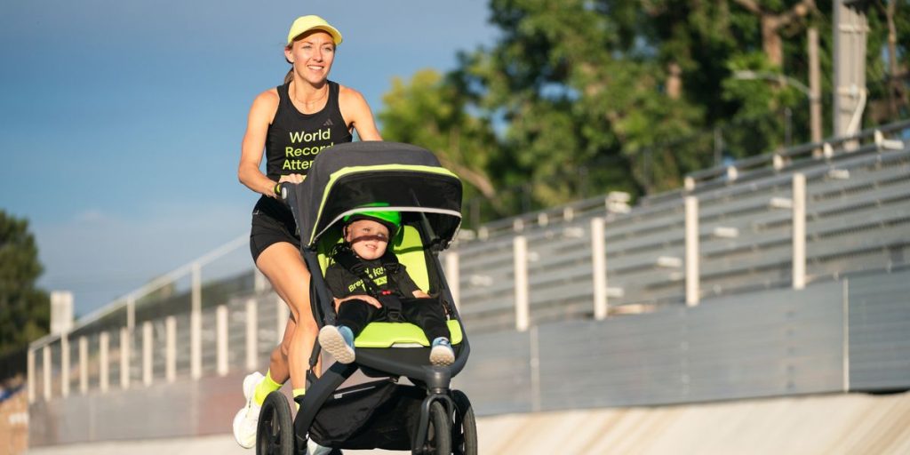 Neely Gracey Pushes Son to Guinness World Record in the Mile