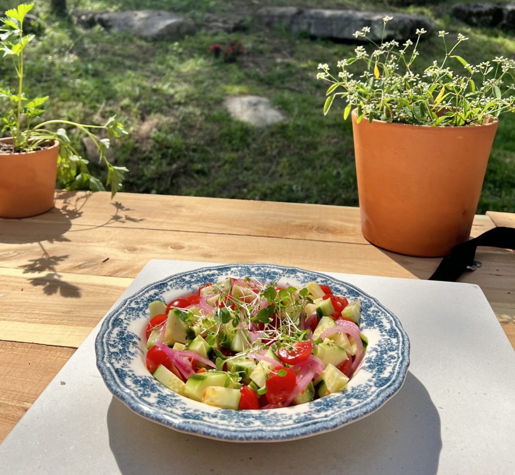 Crunchy Cucumber Tomato Salad - Nutrition Stripped