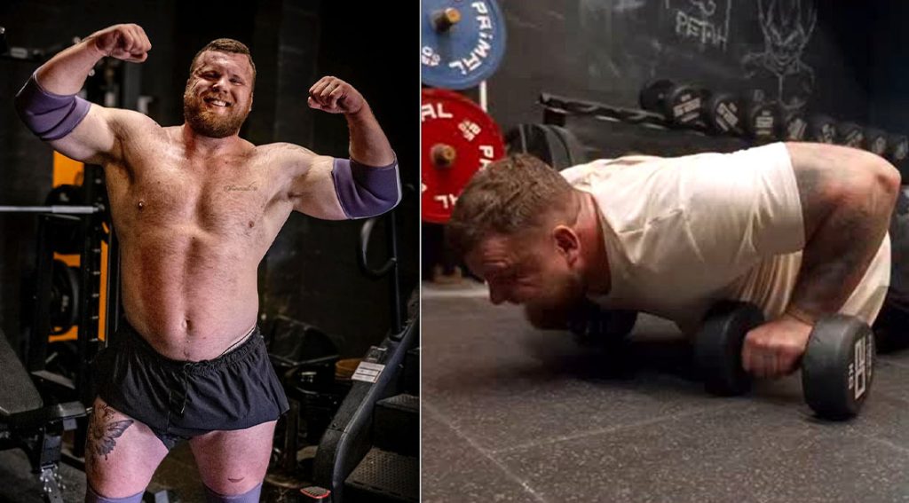 Tom Stoltman Shares Brutal Chest Finisher That Builds 'Bulletproof' Pecs