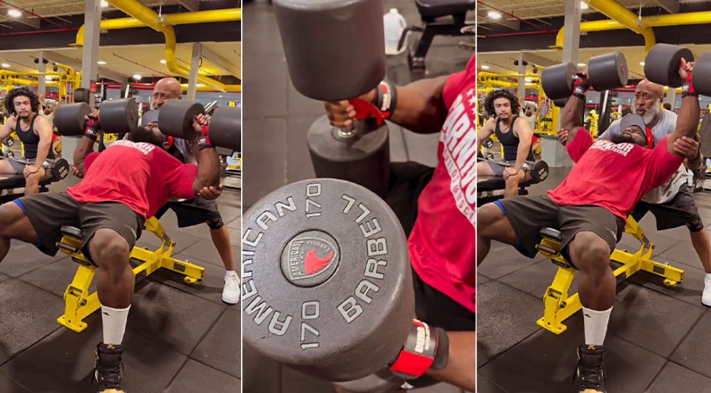 Akim Williams Crushes 170-Pound Dumbbell Press Ahead of 2025 Mr. Olympia
