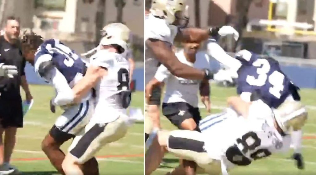 WWE Icon Scott Steiner’s Son Brock Rechsteiner Hits German Suplex in Saints Practice