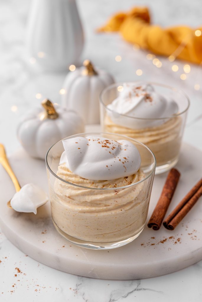 Low-carb pumpkin mousse