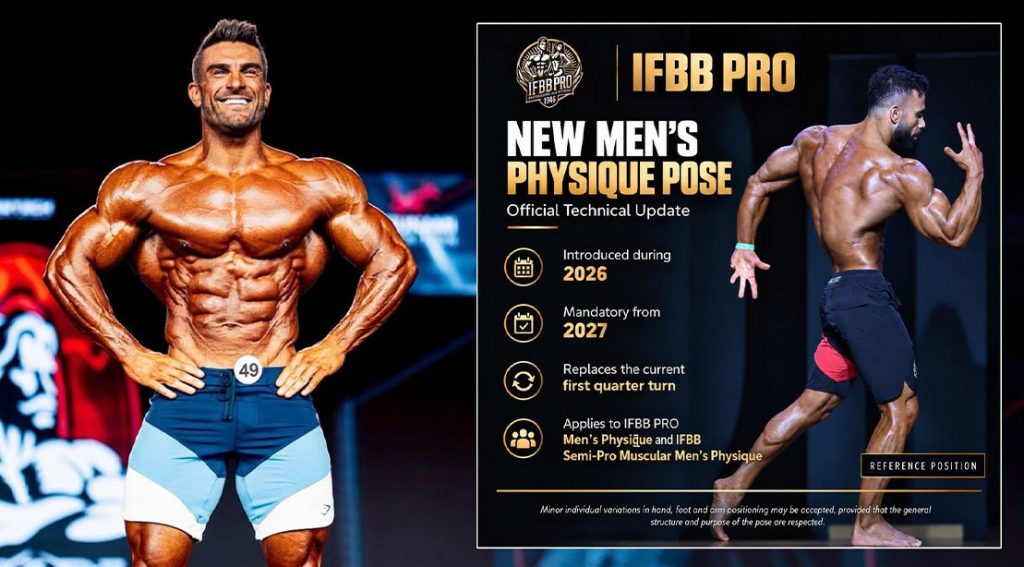 IFBB Pro League Announces a New Mandatory Pose for Men's Physique