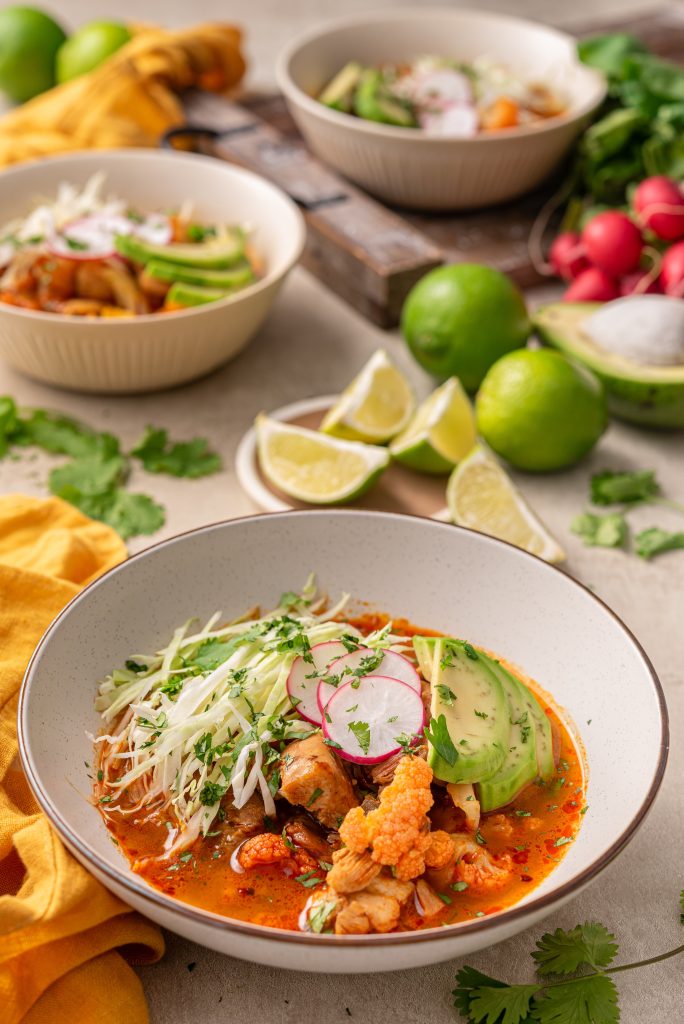 Mexican low carb pozole with chicken