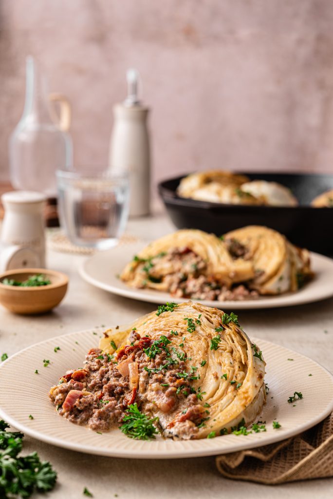 Million dollar cabbage with ground beef