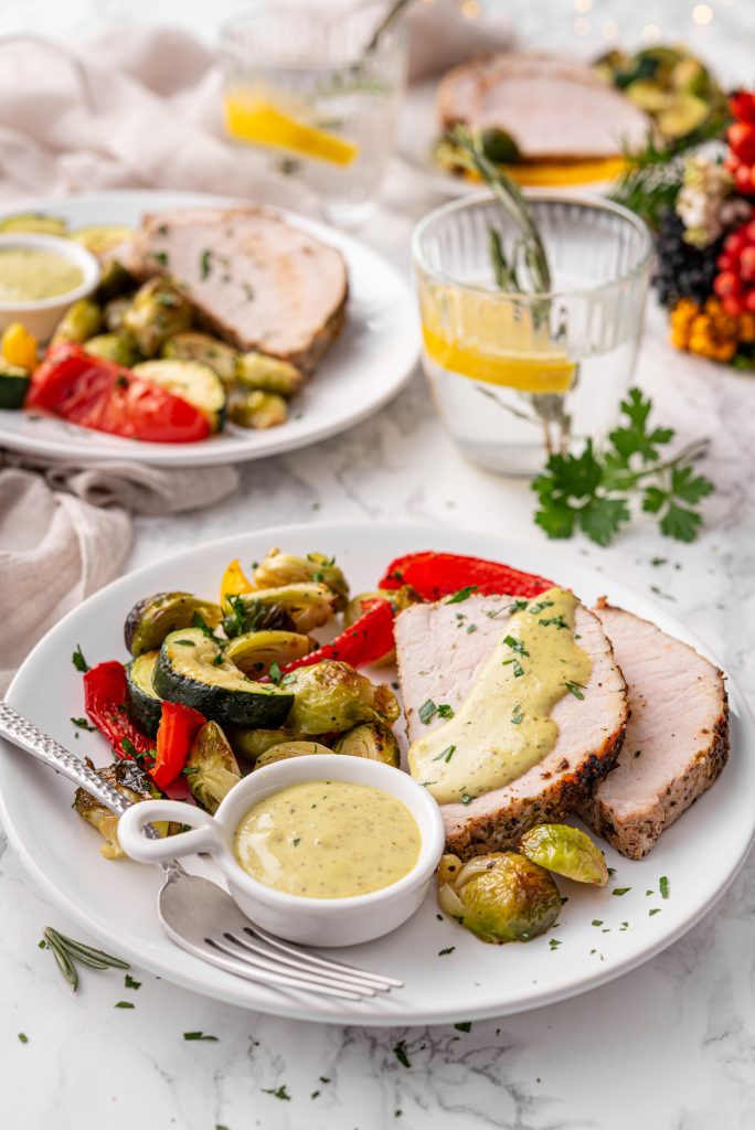 Pork tenderloin with roasted vegetables Pork tenderloin with roasted vegetables